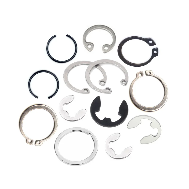 304 stainless steel carbon, steel retaining ring circlip C Type Retaining Rings E Shape Lock Washer E Split Washers C Type Ring/