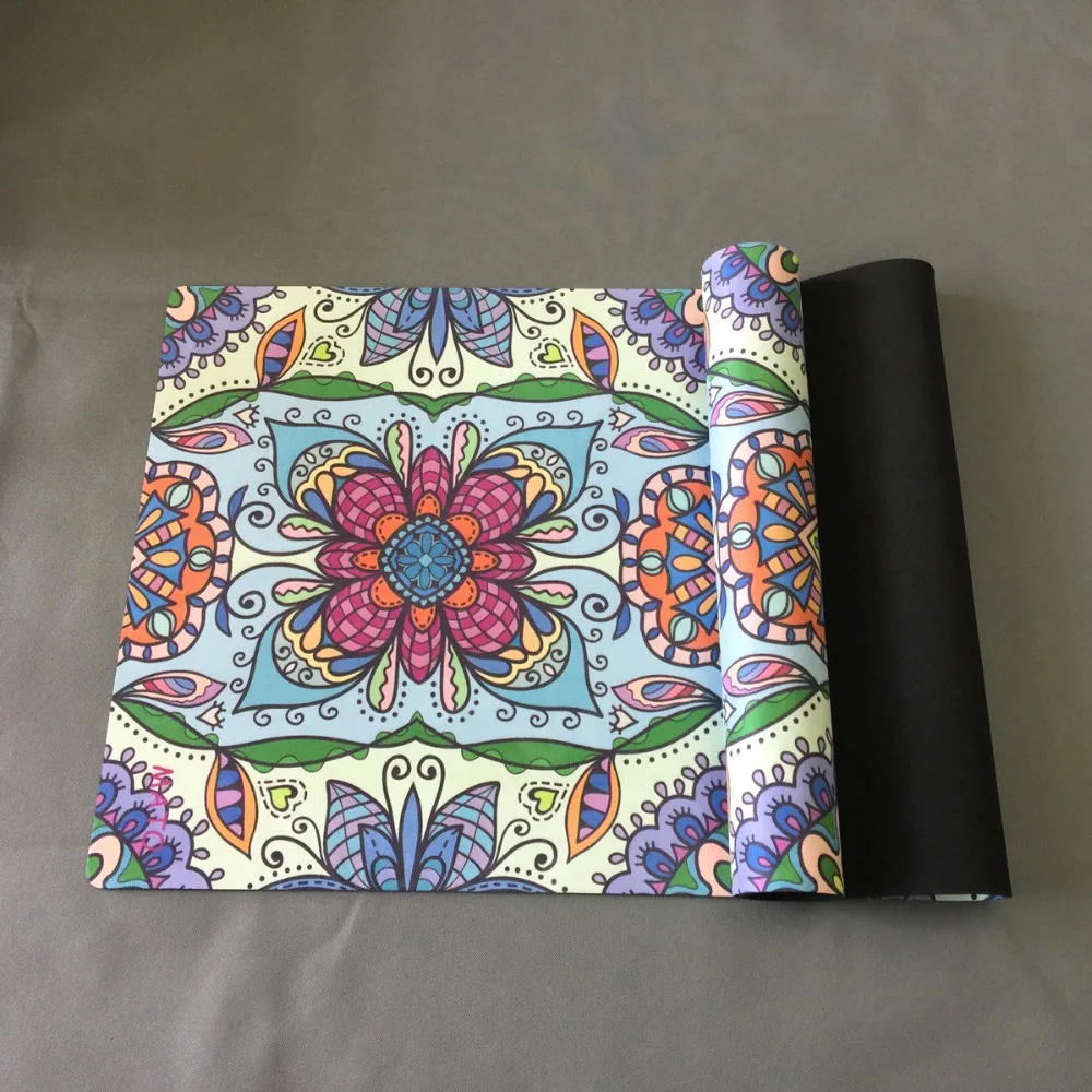 Factorysale Fitness Printed Personalnized Design Dropship Custom Eco Rubber Yoga Mat