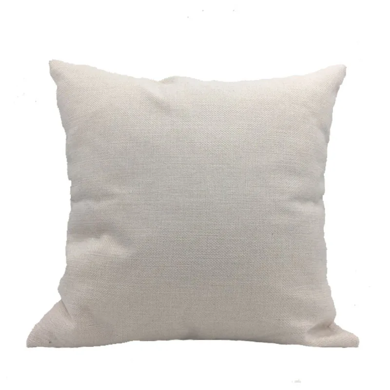 Wholesale Burlap Pillow Cover Faux Linen Sublimation Blank Throw Pillow cover for Heat Transfer