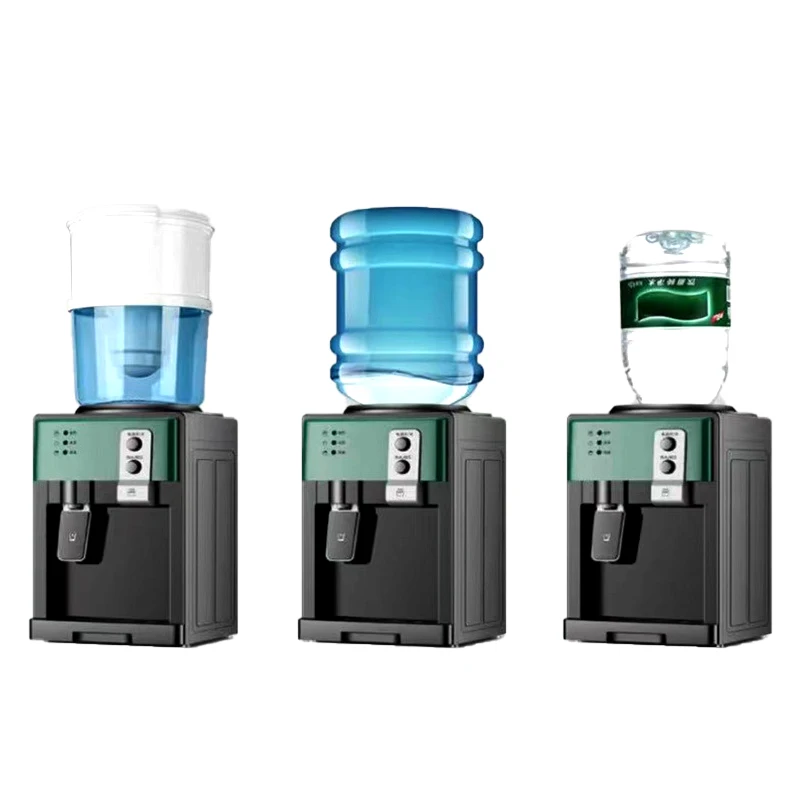 Free Standing Electric Hot & Cold Desktop Water Dispenser Plastic Housing for Household Outdoor Garage Hotel Use Top Load