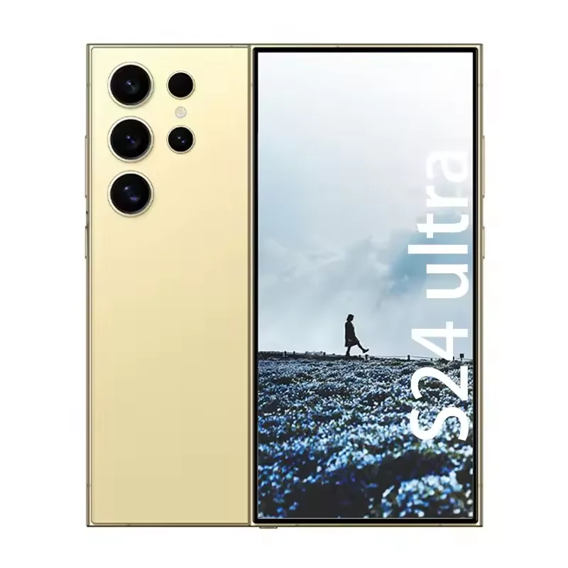 Оптовая продажа оригинальная задняя камера S24 Ultra 12MP глобальная версия 12 ГБ + 1 т 3120x1440 разрешение пикселей новый смартфон 5G