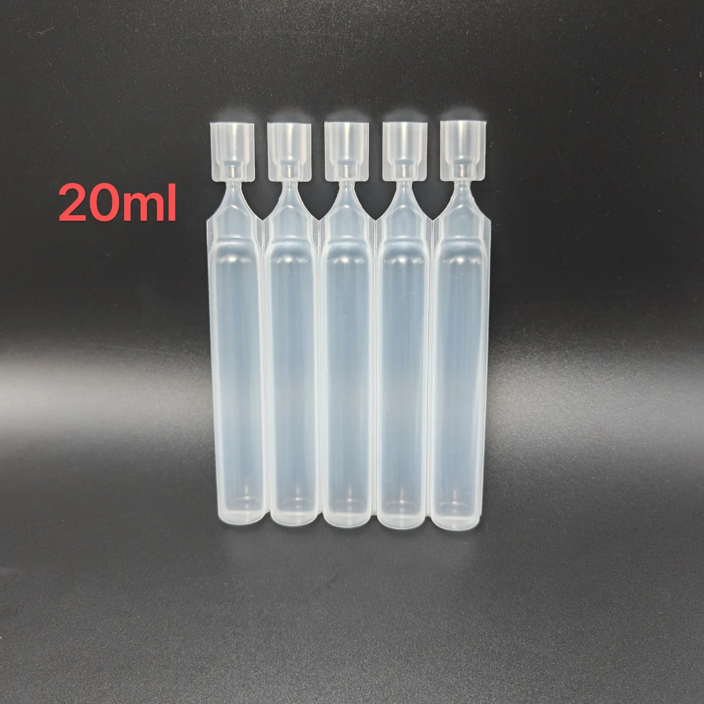 20ml Soft White Clear Customize Plastic Ampoules Cosmetic Ampul Or Medical Use Plastic Tube Ampule