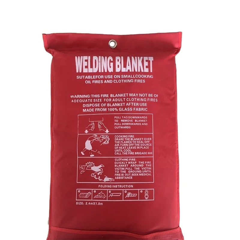 Fire extinguishing blanket high temperature resistant fiberglass welding fire blanket