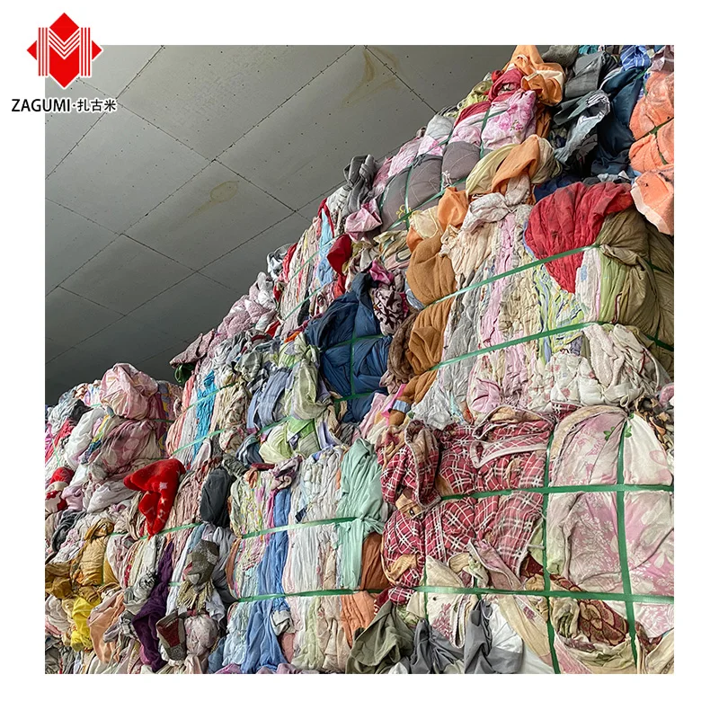 Fabric Scraps Industrial Machinery Wiping T-shirt Textile Cotton Waste Rags