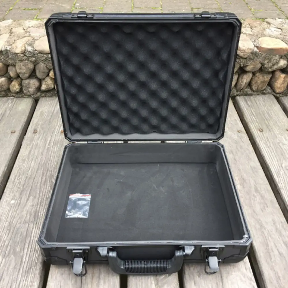 portable Aluminum Tool case suitcase toolbox document box Impact resistant safety case equipment camera case with foam padding