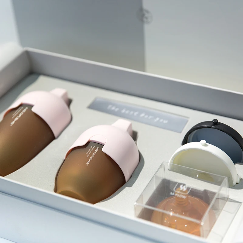 HEORSHE latest new mom gift newborn 8 oz 240ml BPA free feeder formula milk silicone baby bottle