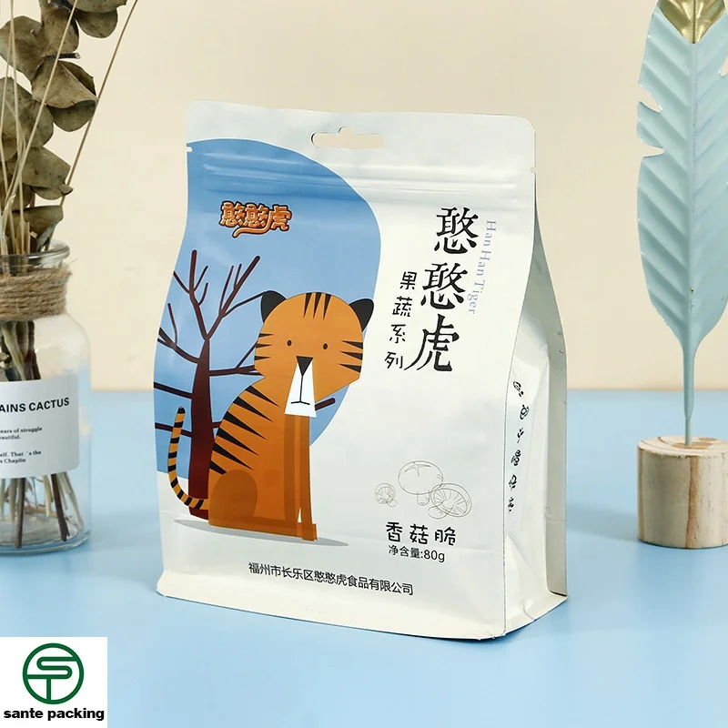 Moisture-proof Zipper Lock Aluminum Heat Sealed Resealable Flat Bottom Packaging Bag For Cat Dog Pet Food Snack Treat