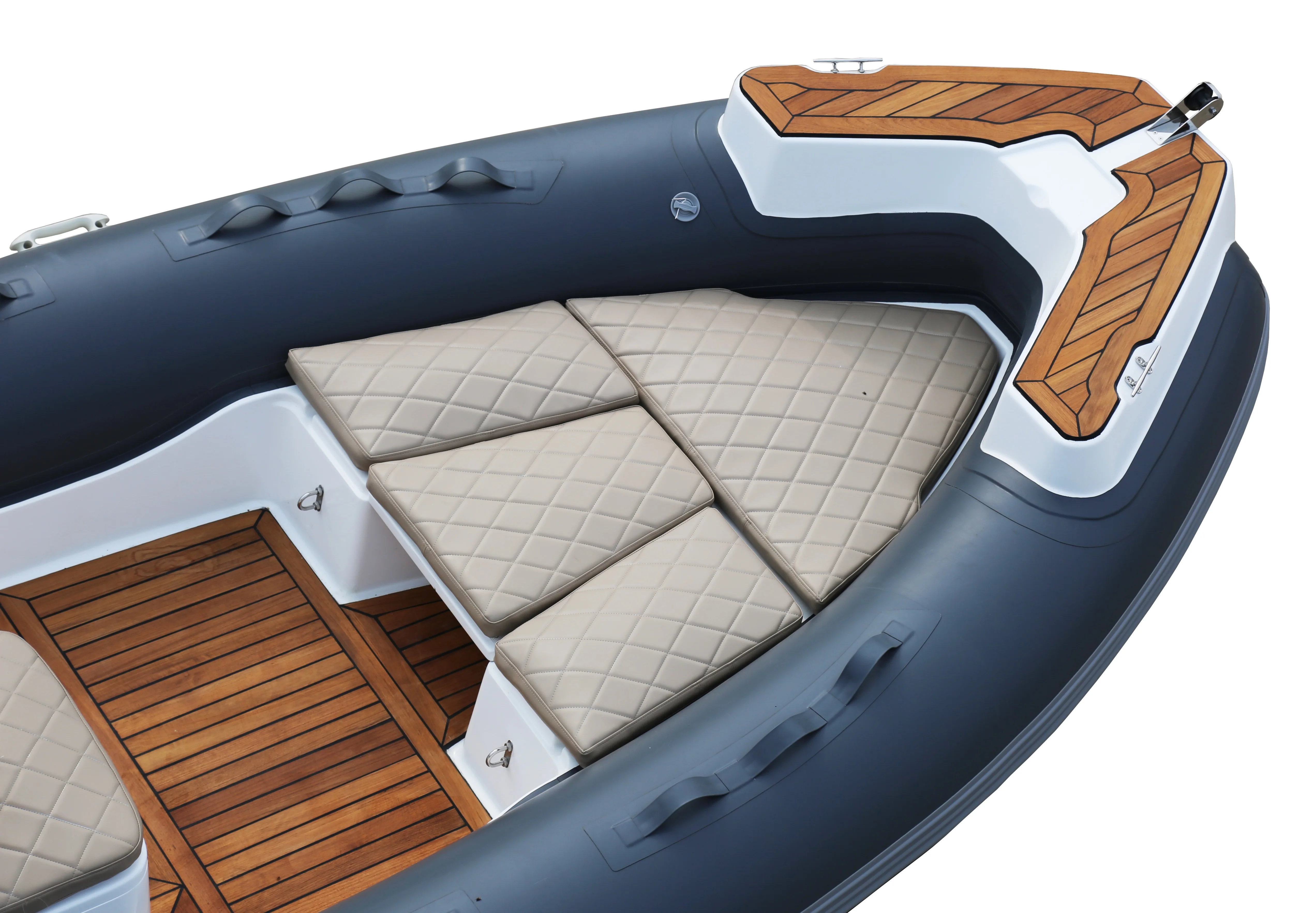 SAILSKI luxury fiberglass hull inflatable boat 5.5m/18ft ( Hypalon 1.25mm, 90hp outboards)