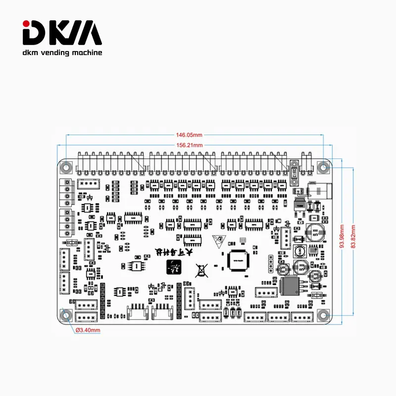 Dkmvending Vending Machine Parts 100 Pin Controller Board