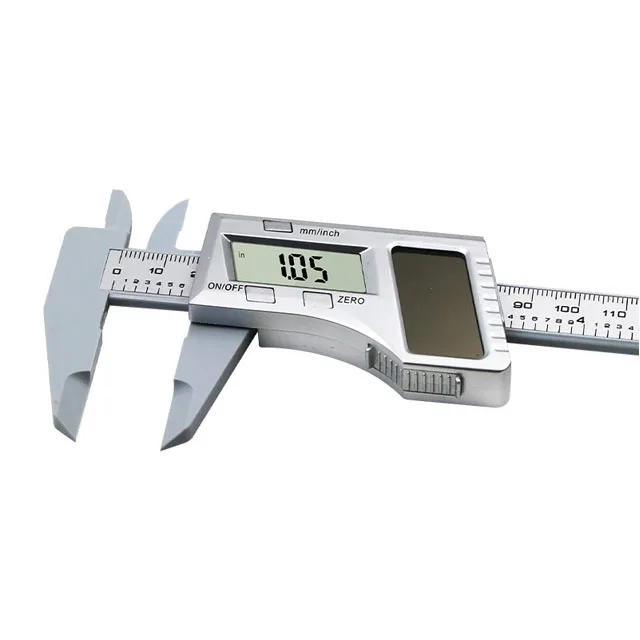 Solar plastic caliper electronic  digital display 0-150mm mini caliper play jewelry measuring vernier caliper
