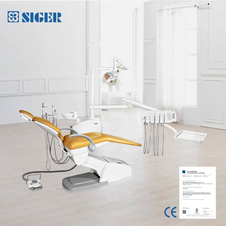 
Free spare parts SIGER V1000 CE approved lever- type foot high quality foshan best China cheap dental chair for dental clinic 