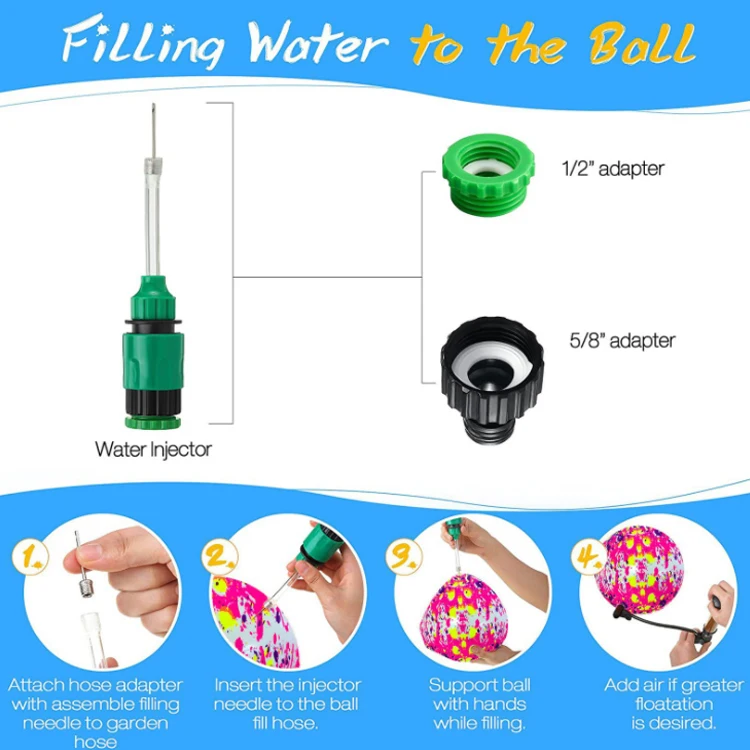 Round 9 inch pvc watermelon ball pool toy inflatable water with needles and