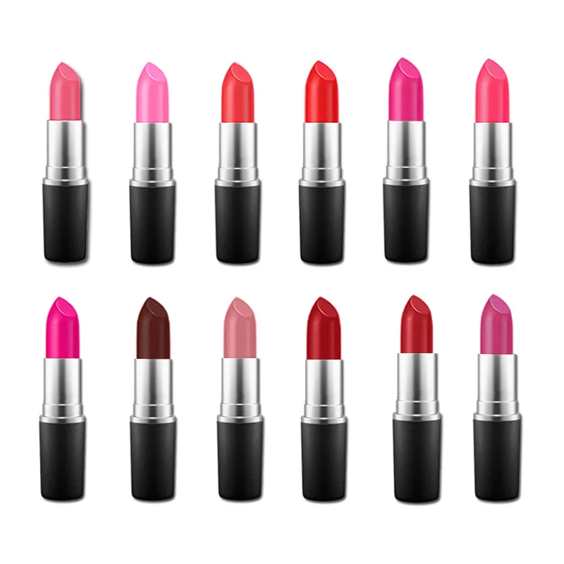 High Quality Oem Professional Custom Logo Matte Moisturizing Wholesale Waterproof 12 Colors Lipstick