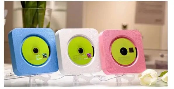 Wall Mountable CD Player with BTH Portable CD Music Player with Remote Control HiFi Sound Speaker FM Radio Support AUX/USB ,Gift
