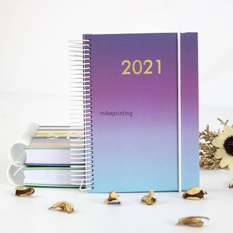 Customizable Journal Printing Agenda Daily 365 Years Planner A5 Spiral Notebook