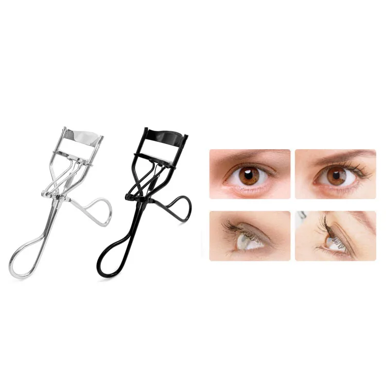Cheap wholesale cosmetic tools silver or Black Heated Beauty Tools Eco-friendly metal Eyelash Curler