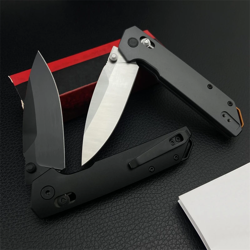 Iridium 2038 Aluminum Alloy Handle Folding Knife D2 Steel Camping EDC Tactical Pocket Knife