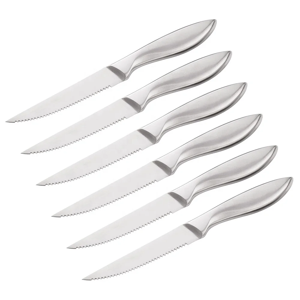 cheap laser logo stainless steel steak knife for flatware sets