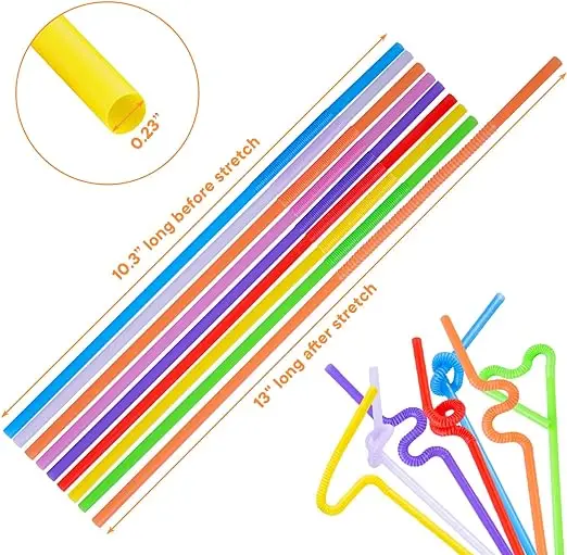Low price promotion floral straws bubble tea straw 12mm