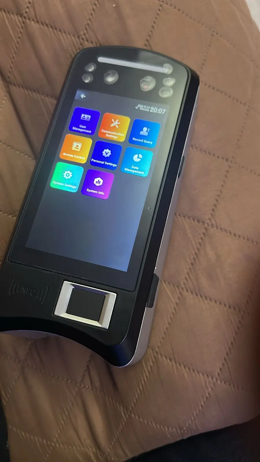 Облачное программное обеспечение HFSecurity X05 4G Распознавание лиц Android биометрический аппарат по отпечаткам пальцев время