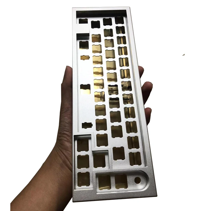 Oem Customized Product Cnc Manufacturer Keyboard 61Keys Plate Dwg Mechanical Keyboard Backplate