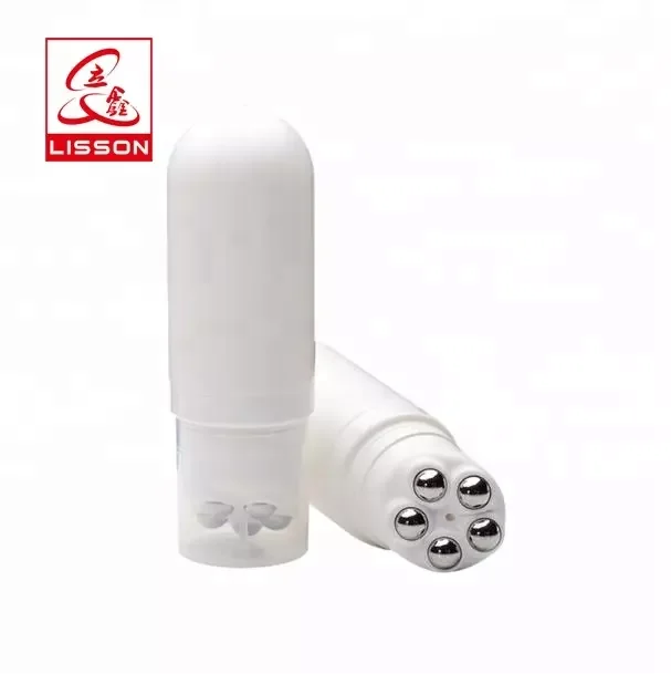 newest 5 Stainless Steel Roller Ball Massage Tube  Cosmetic body massage tube