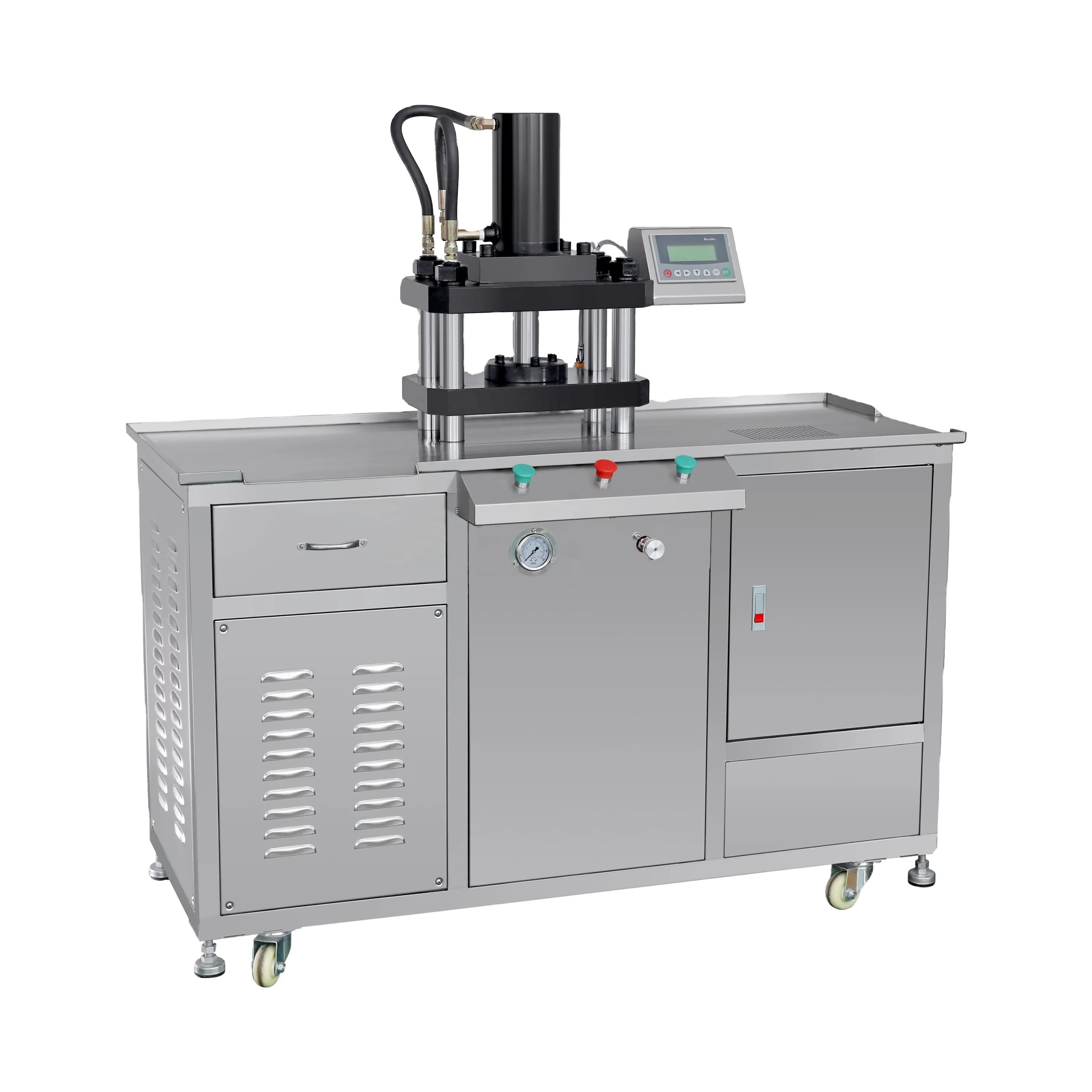 Semi Automatic Cosmetic Powder Compacting Machine for Eyeshadow Foundation blusher Cake