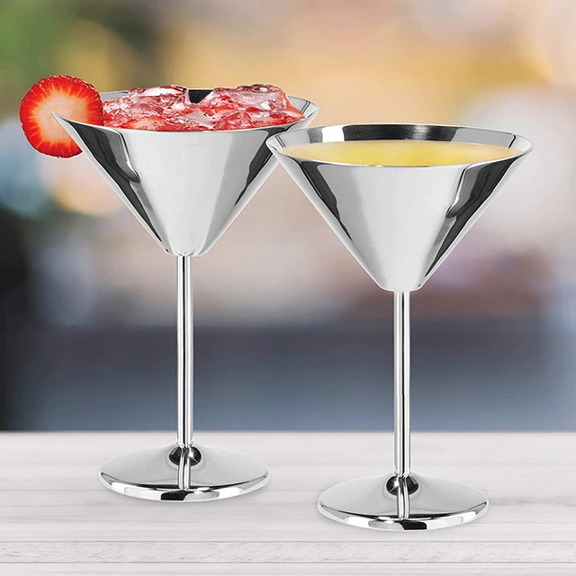 
Stainless Steel Martini Cocktail Glass 