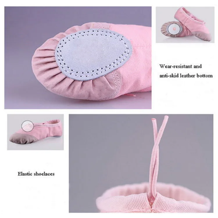 
Wholesale foldable baby dance shoes kids ballet pointe shoes 