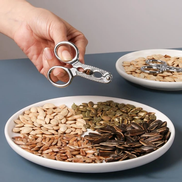 New Premium Sunflower Peeler Melon Seed Pliers Small Nut Cracker Sheller Opener Walnut Zinc Alloy Material Crack Pine nuts Tool