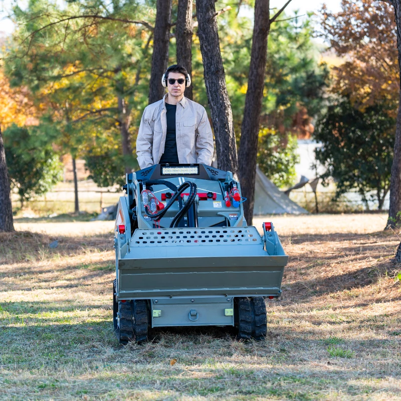 Boleo CE EPA Approved 30hp Diesel Engine Mini Tracked Skid Steer Loader With 4 In 1 Bucket