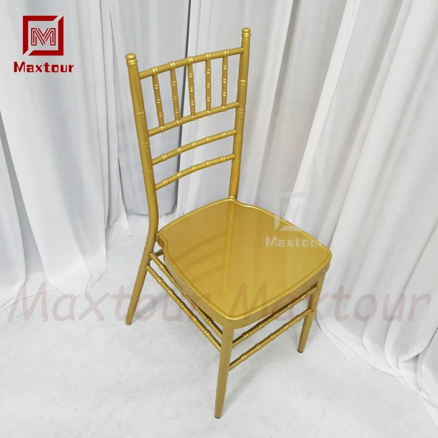 Event Furniture Wedding Party Iron Metal Chair Color Choose Gold Hotel Chair Chiavari Chair