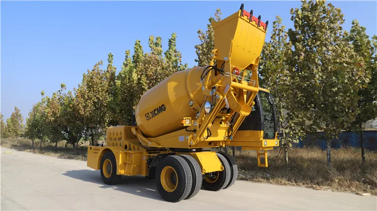 XCMG Official SLM4000I 4 Cubic Meters Self Loading Concrete Mixer Truck Cases