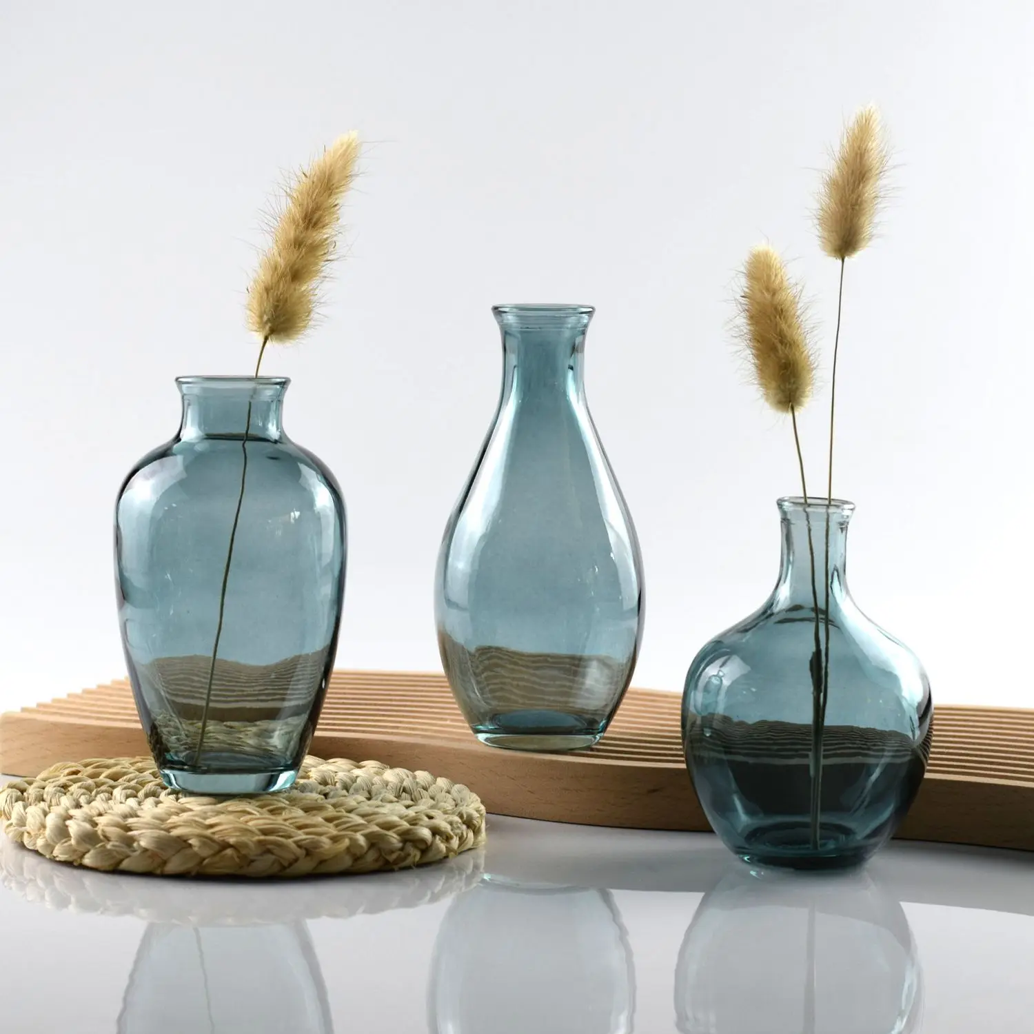 Glass Vase for Wedding Table Home Christmas Decoration Small Glass Bud Vase Set for Flowers Vintage Flower Vase in Bulk Cute