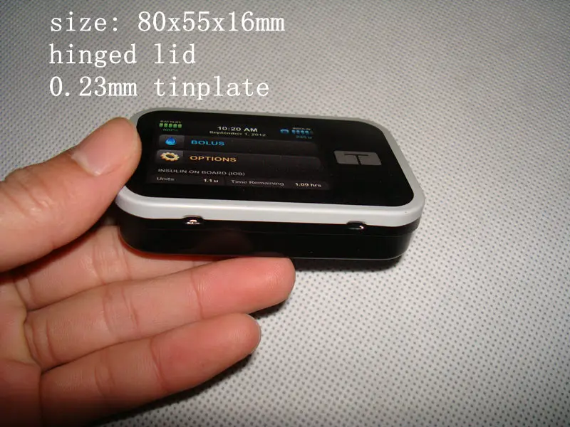 peppermint candy tin box