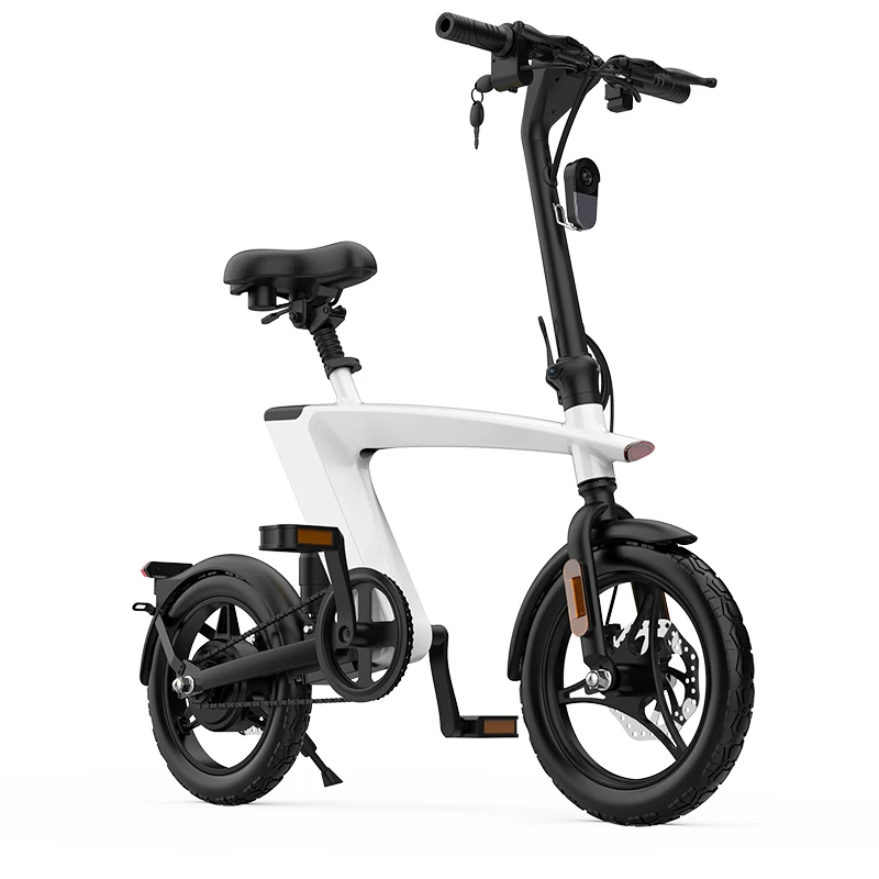 Cross-border Japanese lithium battery two-wheel folding electric bicycle speed shifting generation driving adult pedal power ele