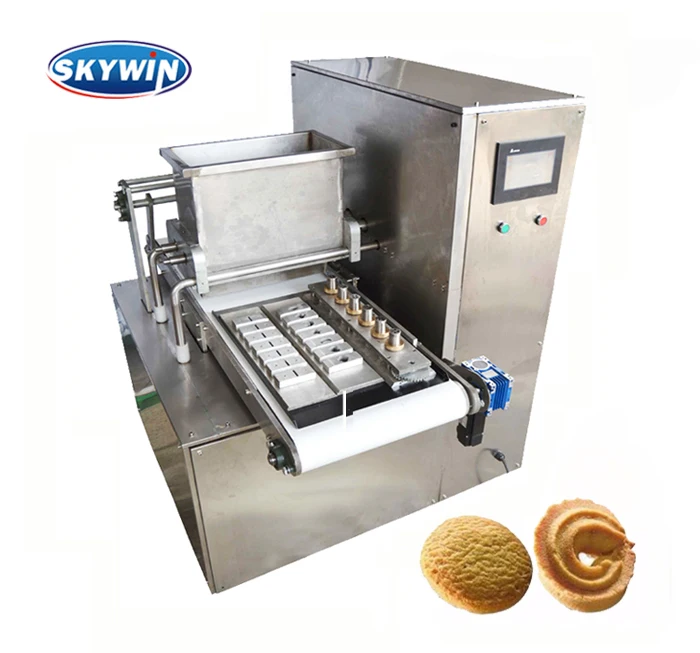 SKYWIN New small table type french cookie machine PLC system control macaron cookie making maker machine for sale