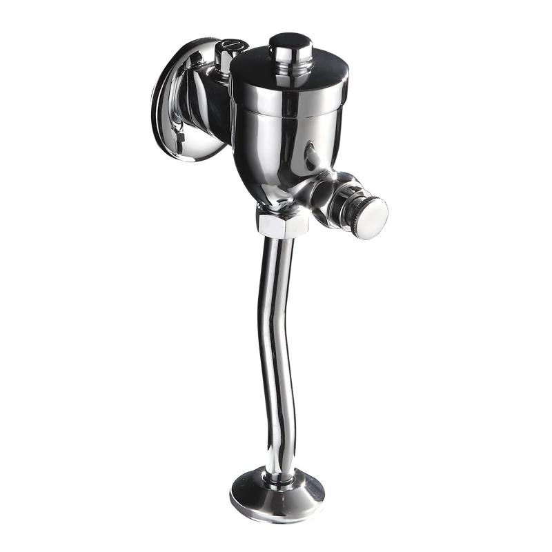 Self-closing ajusted consumption time delay urinal flush valve in bathroom toilet flush valves wall mounted