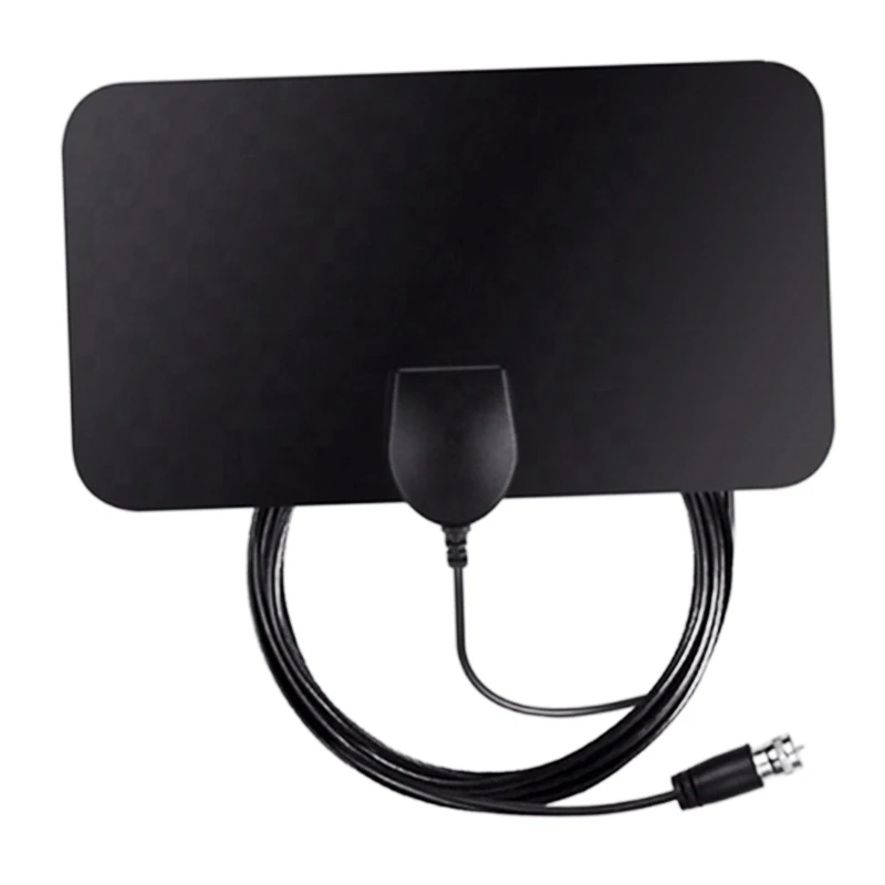 High Gain TV Antenna With Amplifier VHF UHF Ultra thin Film Free Channels 4k Omni directional HD Digital Indoor TV Antenna