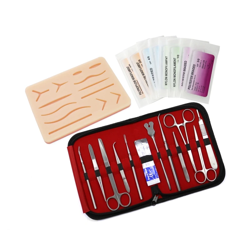 
Suture Practice Kit with 22 pcs Dissection Kit for Medical Training  (1600126921638)