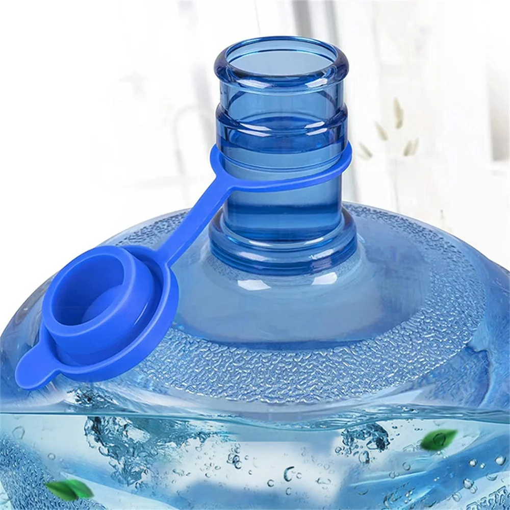 Reusable Food Grade Non-Spill Silicone 5 Gallon Water Jug Caps Bucket Container Stopper Cap