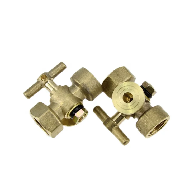 Латунный трехходовой клапан манометра для парового котла