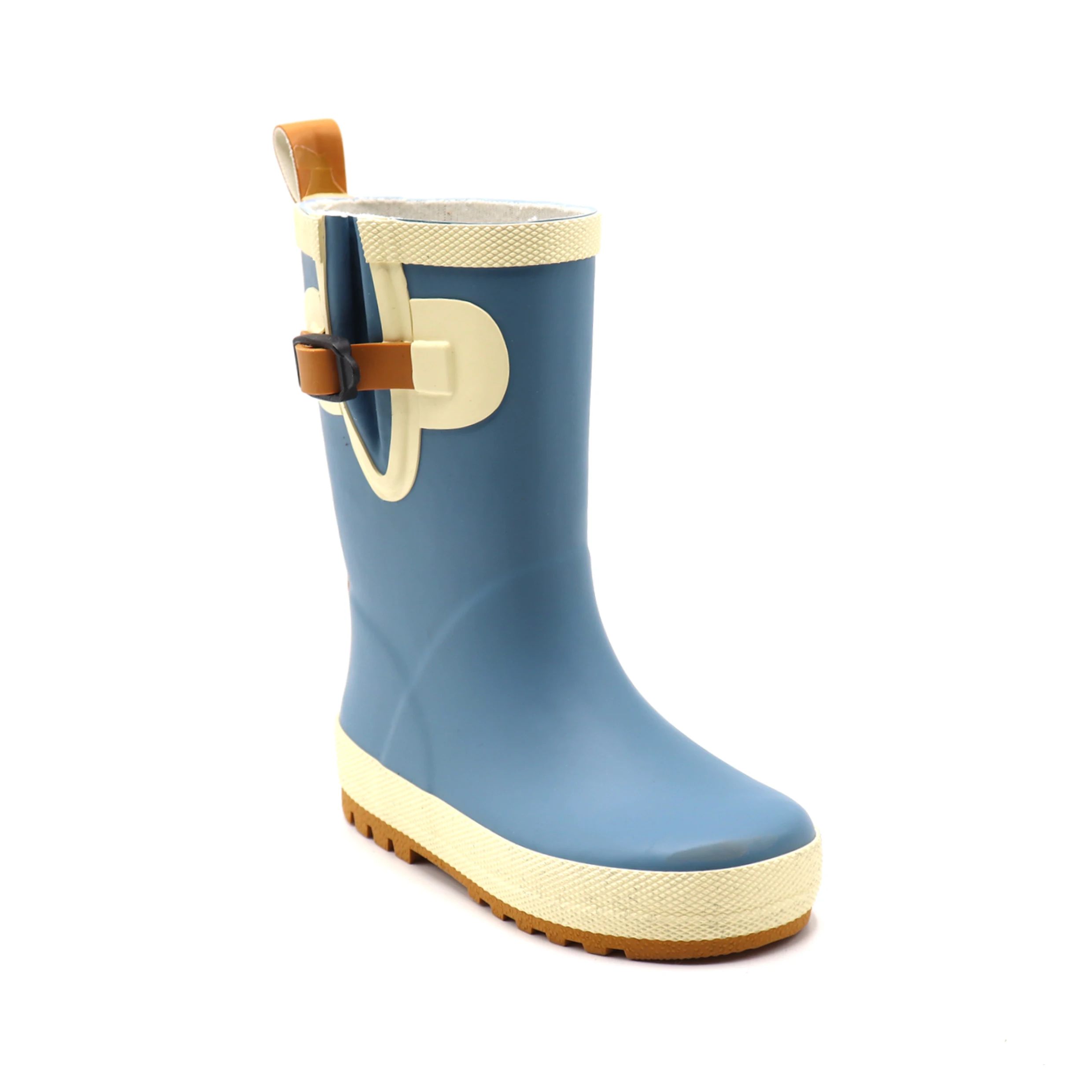 Wholesale factory price brightly color rain boots yellow waterproof gumboots rubber rain shoes
