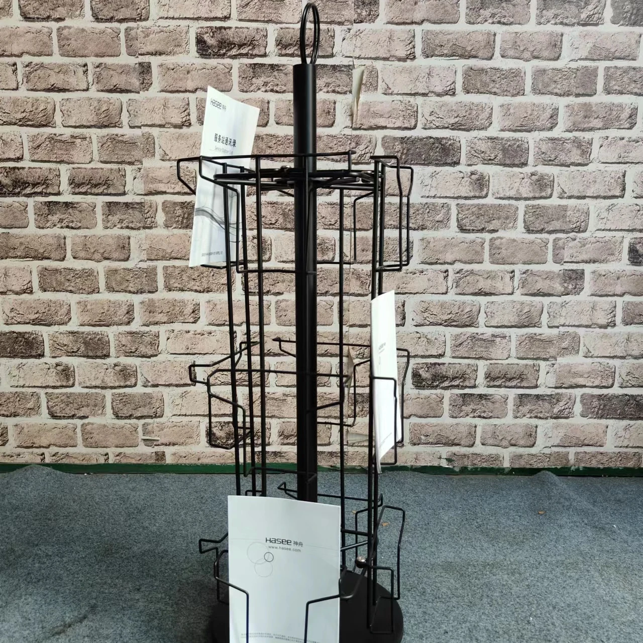 360 Degree Rotating CD Postcard Notebook Display Rack Multifunctional Multidirectional Office Rack