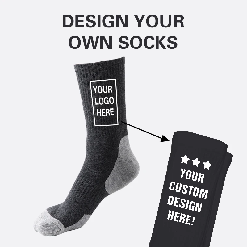 Breathable Men Athletic Socks Towel Bottom Grip Anti slip Sports Socks Durable Custom Basketball Socks