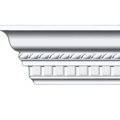 Decorative materials rosettes mouldings PU cornice with economic price