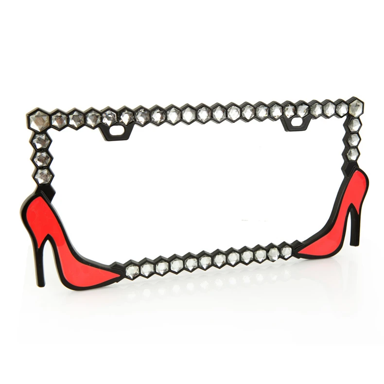 US Customized Plastic License Plate Frame Licence Plate Frame Black  for JDM Car Accessories