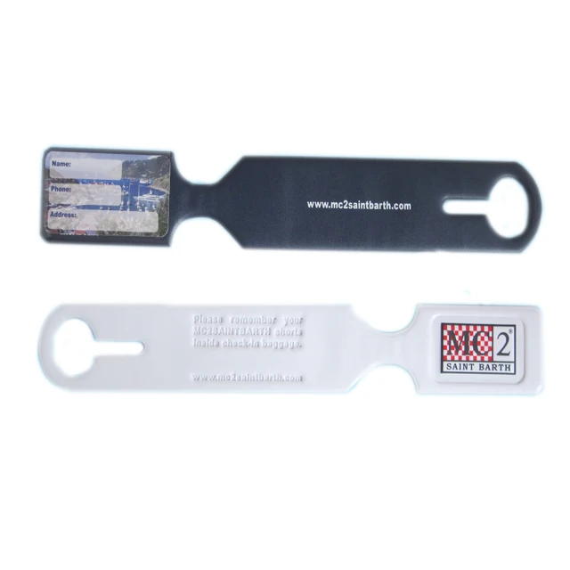 Business Travel Luggage Trolley Bags with Custom Logo Printed Name Card Plastic Tags for Suitcases and Passport Storage