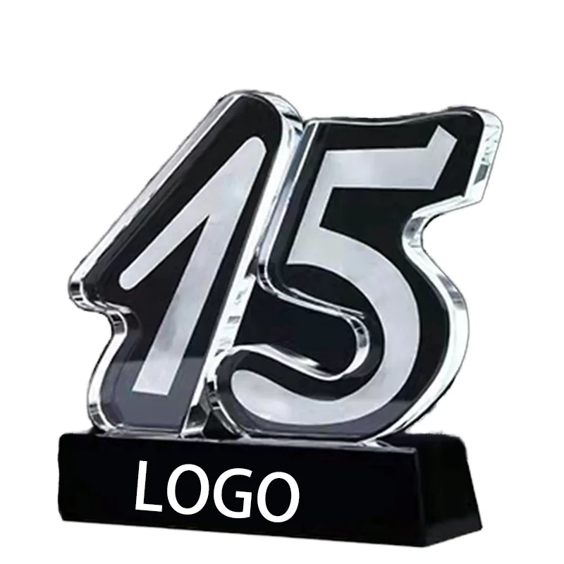 Высококачественный Хрустальный логотип награда стеклянный трофей для лучшего игрока в футбол 3D бизнес-подарка спортивные награды