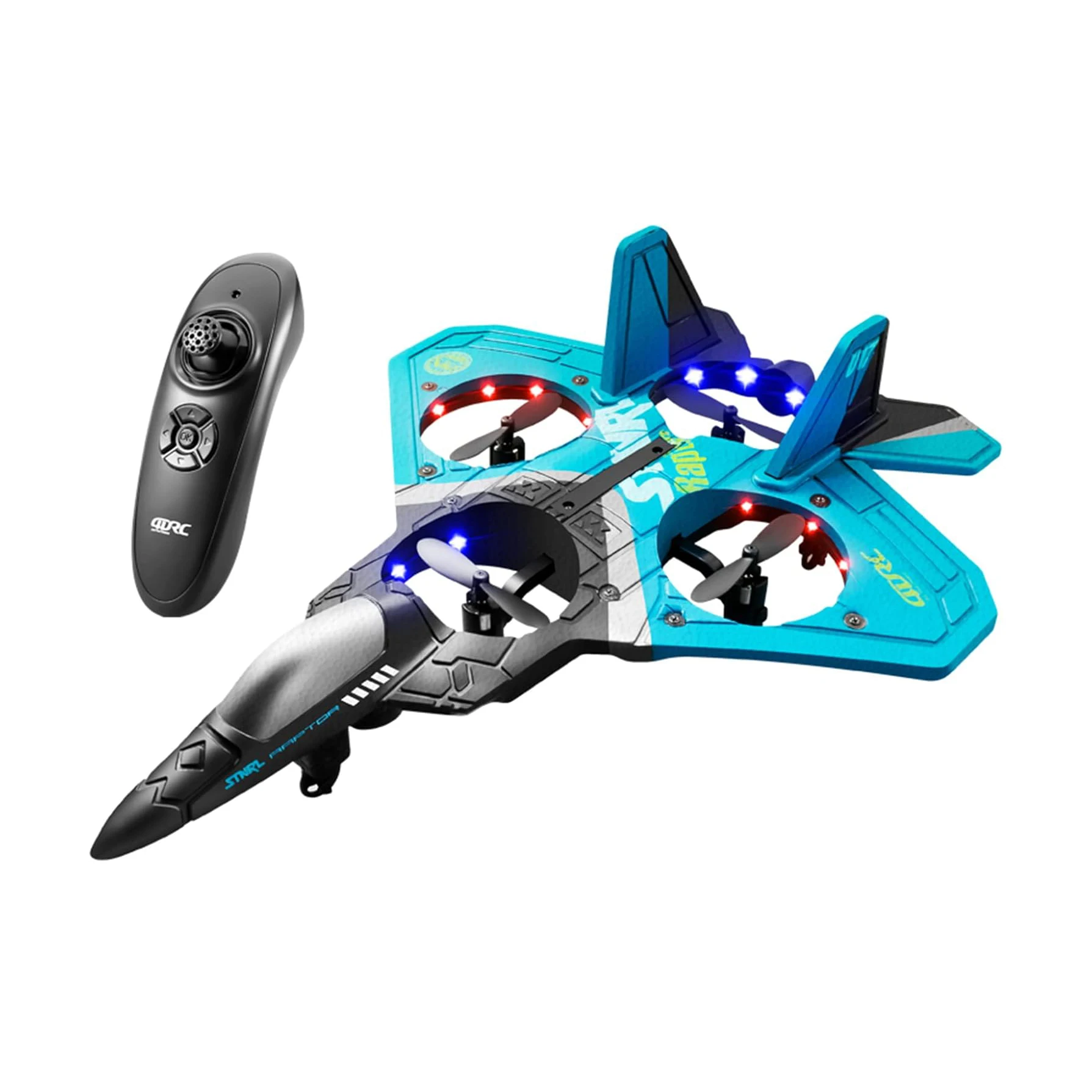 V17 Jet Fighter RC Plane - 2.4GHz Remote Control, 360 Stunt Spin, Drop-Resistant & Light - Perfect Gift for Boys!